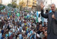 مہنگائی اور بجلی قیمتوں میں اضافے پر جماعت اسلامی کا دھرنا جاری